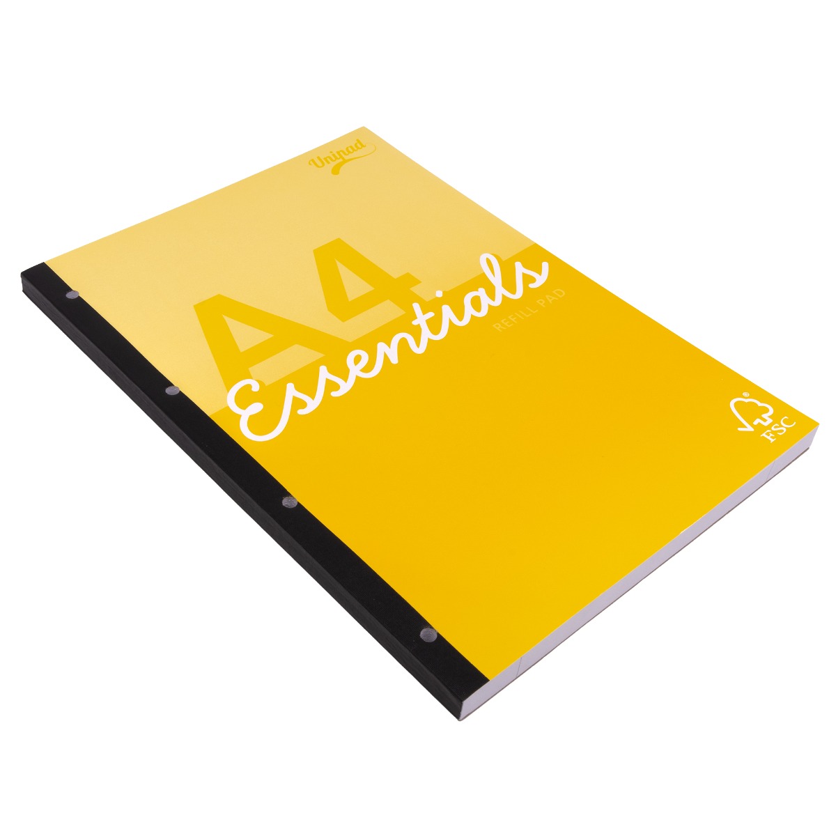 Pukka Unipad Essentials A4 Lined Refill Pad - Pack of 4 in Yellow