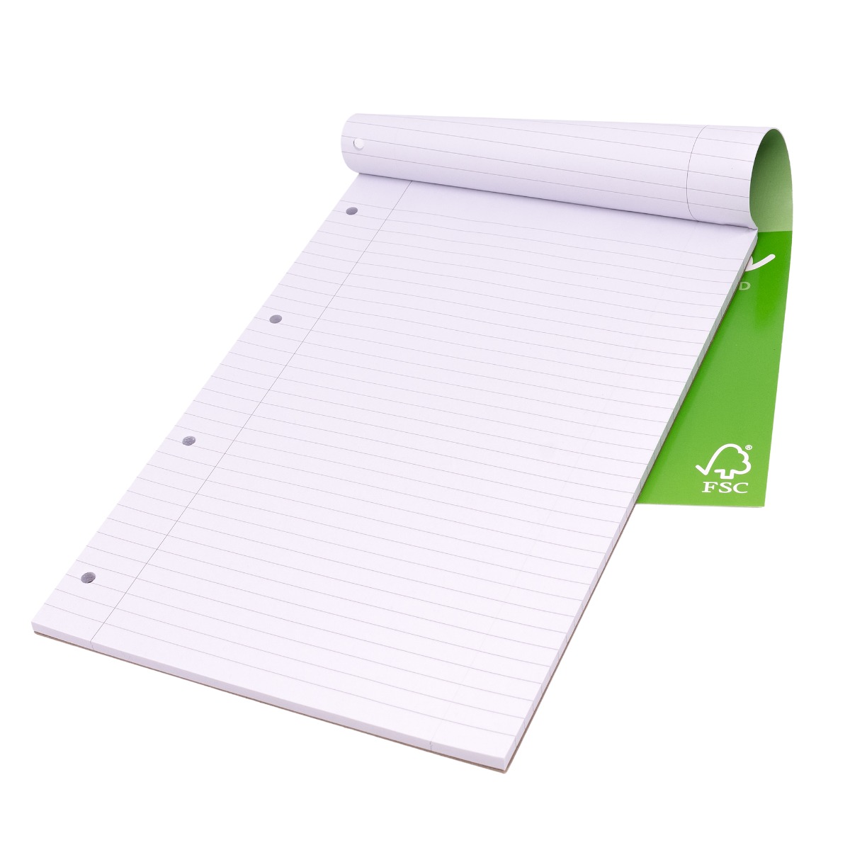 Pukka Unipad Essentials A4 Lined Refill Pad - Pack of 4 in Green