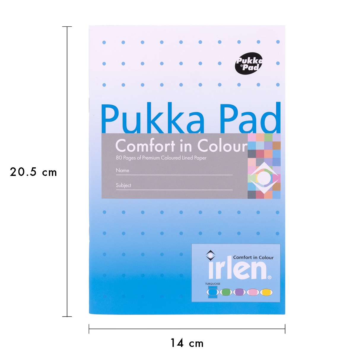 Pukka Pads Irlen A5 Exercise Books in Turquoise - Pack of 5
