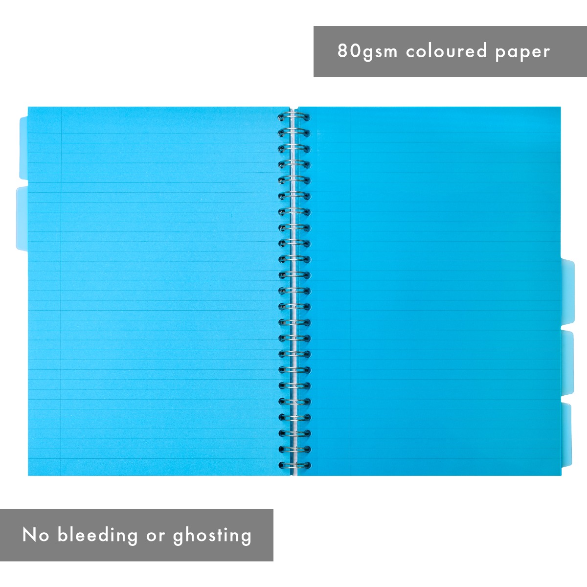 Pukka Pads Irlen A4 Lined Project Books in Turquoise - Pack of 3