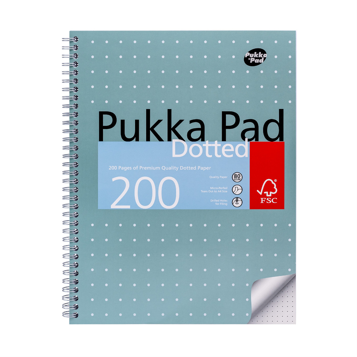 Pukka Pads Metallic 5mm Dot Grid A4 Jotta Notebook -  Pack of 3