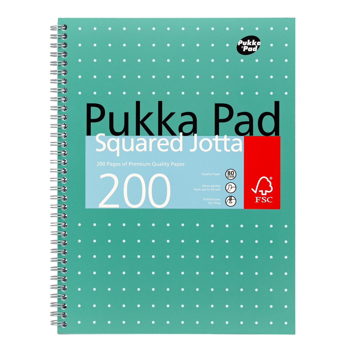 Pukka Pads A4 Metallic Squared Jotta Notebook - Pack of 3