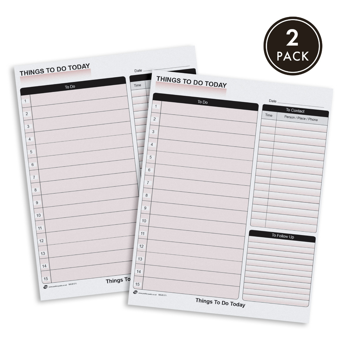Pukka Pads Things To Do Today Pad - Pack of 2