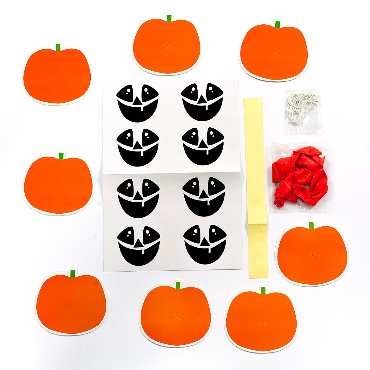 Pukka Party Make Your Own Halloween Pumpkin Balloon Garland Kit with Balloons