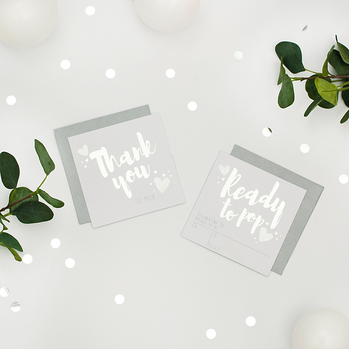Pukka Party Ready To Pop Baby Shower Invites & Thank You Cards