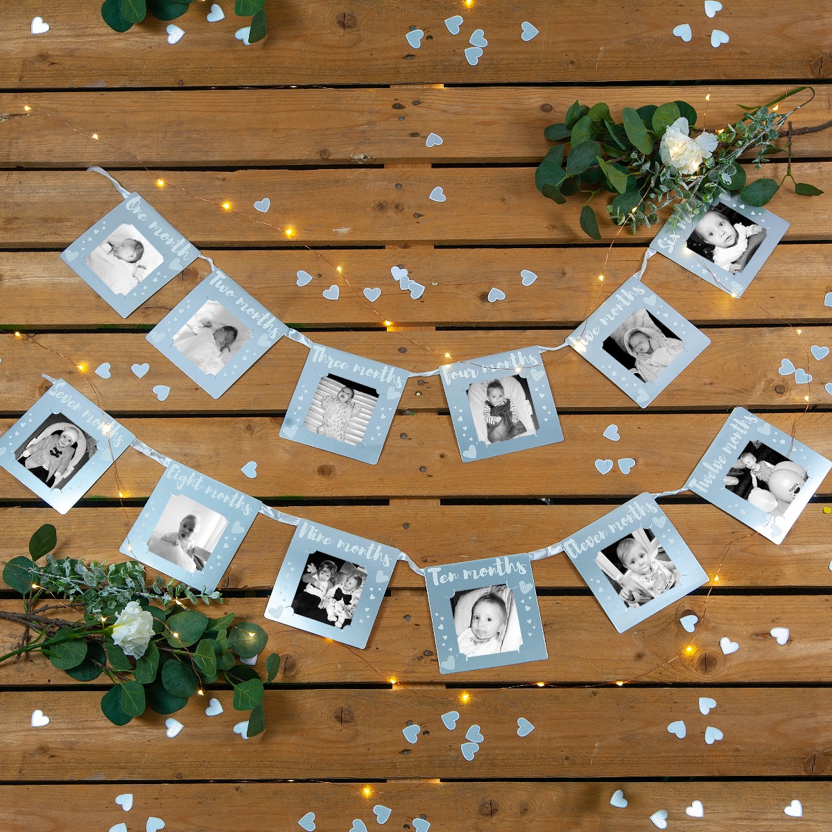 Pukka Party 12 Month Baby Milestone Photo Garland