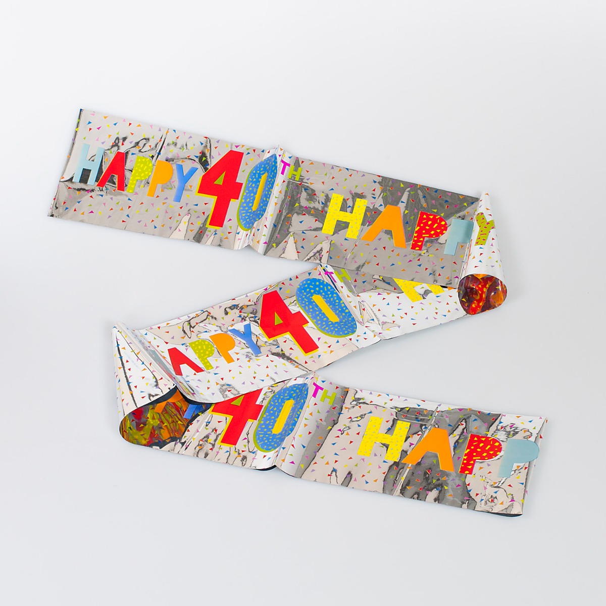 Pukka Party Happy 40th Birthday Foil Banner