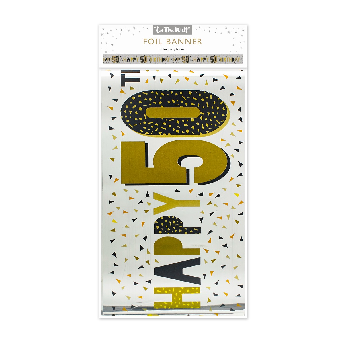 Pukka Party Happy 50th Birthday Foil Banner