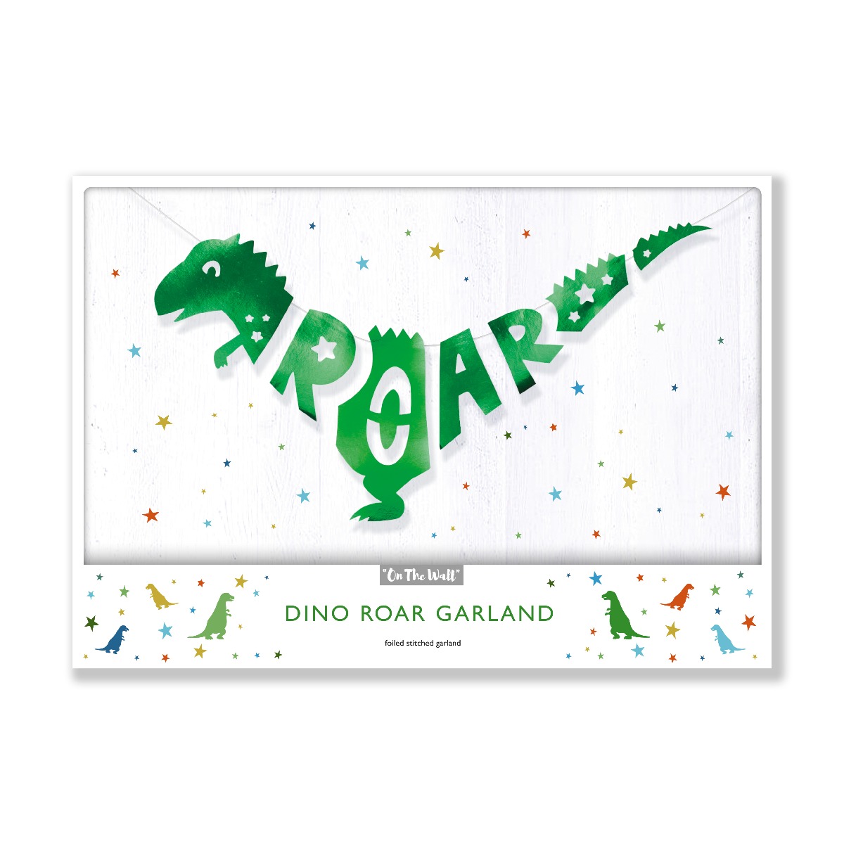 Pukka Party Dinosaur ROAR Stitched Garland