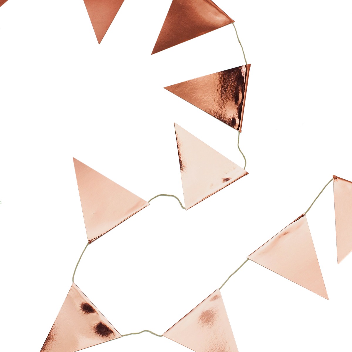 Rose Gold Foiled Bunting Rose Gold Foiled Bunting