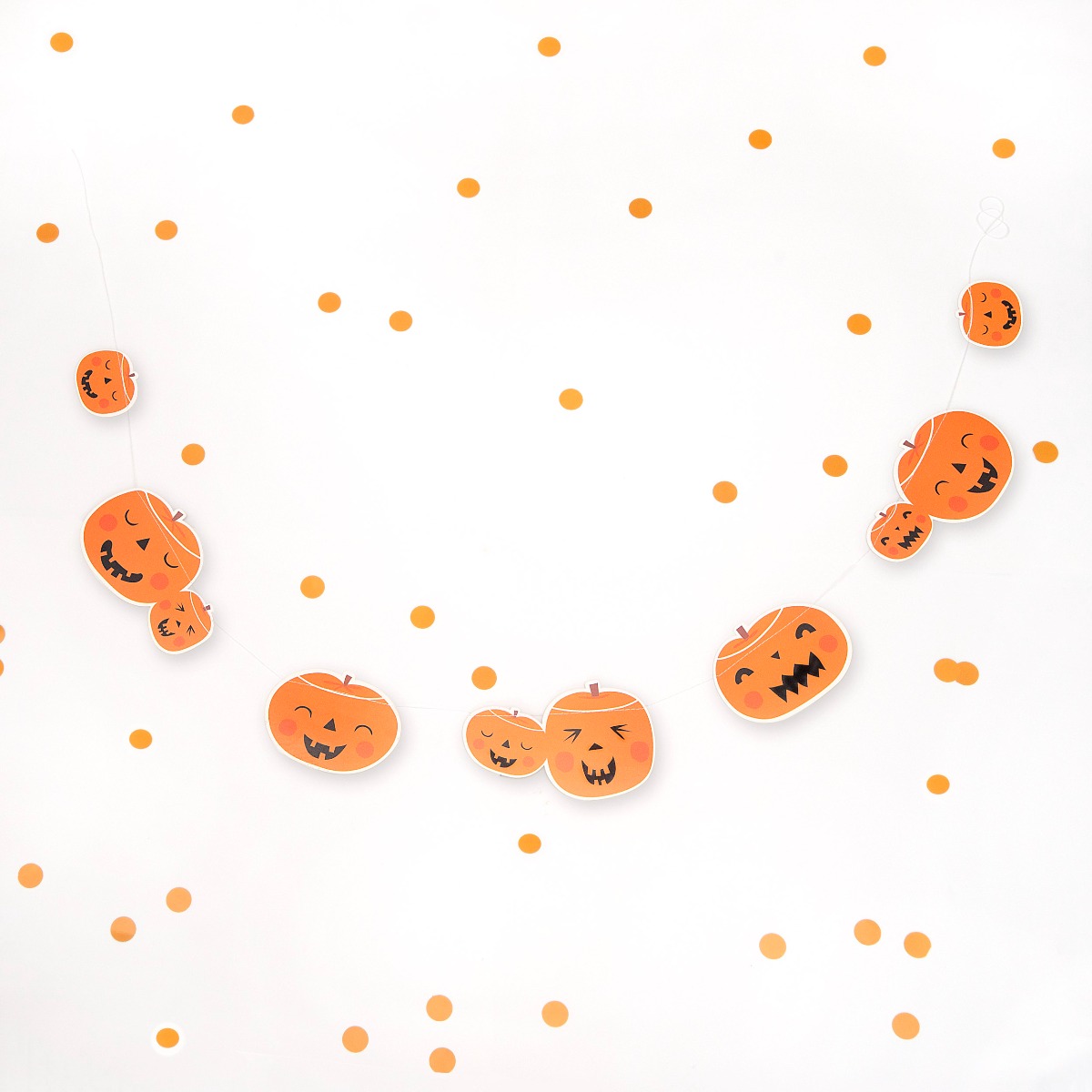 Pukka Party Pumpkin Halloween 2m Stitched Garland