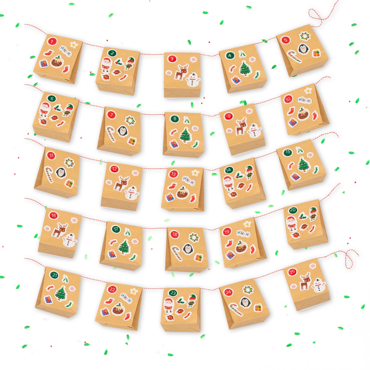 Pukka Party Christmas Advent Bunting