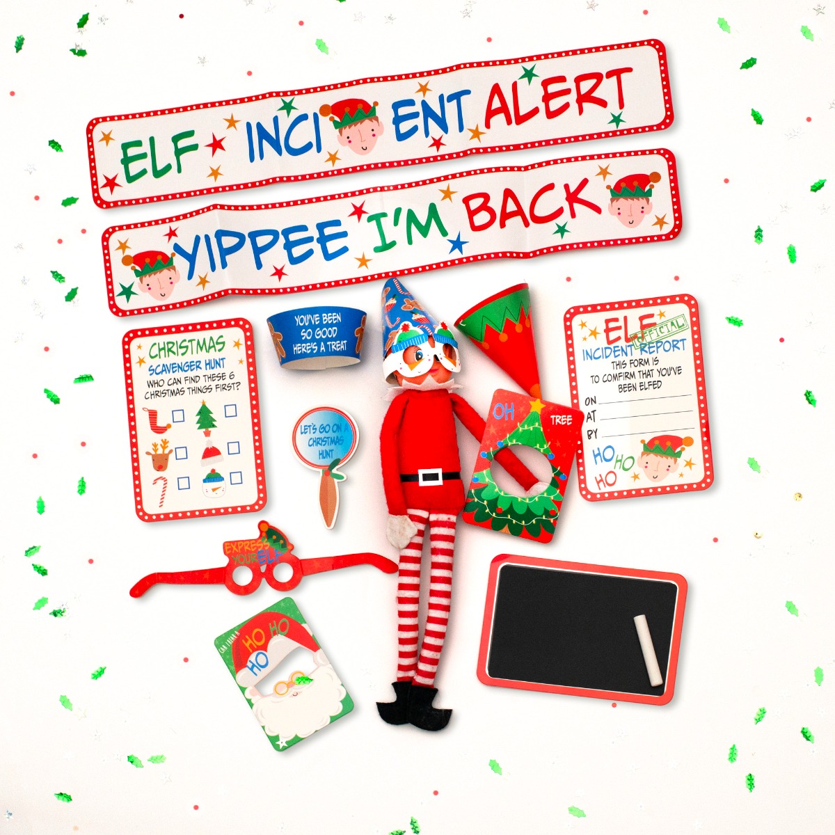 Pukka Party Christmas Elf Accessories Pack (Does not include elf)
