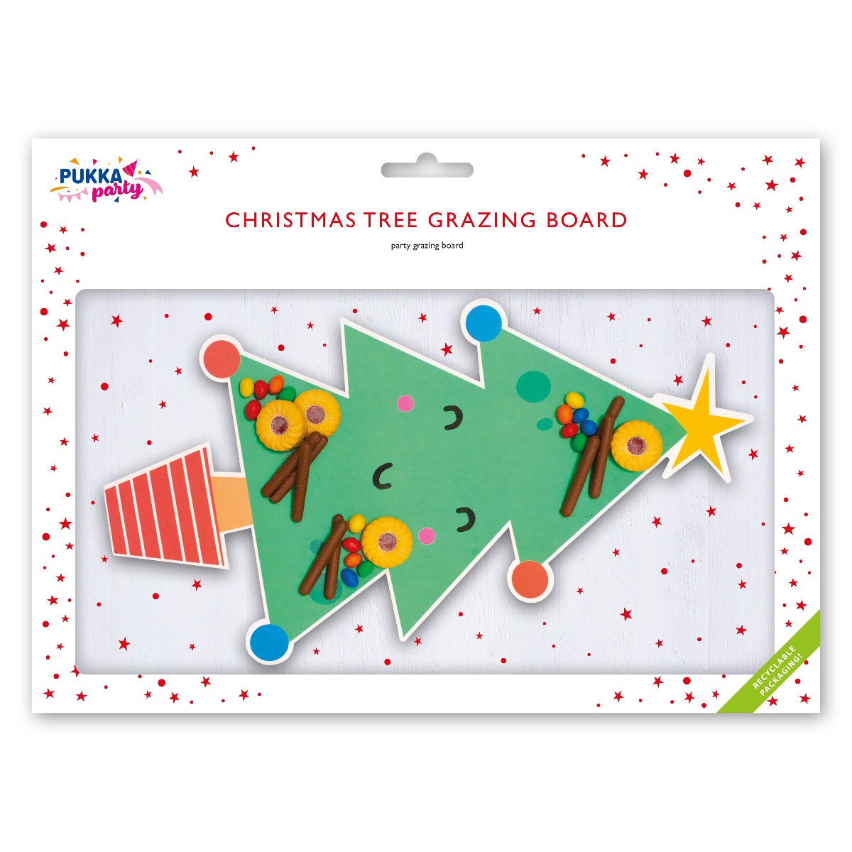 Pukka Party Christmas Tree Grazing Board