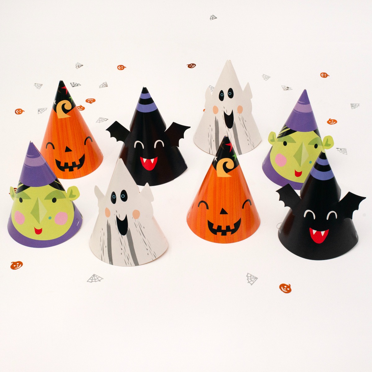 Pukka Party Halloween Party Hats - Pack of 8