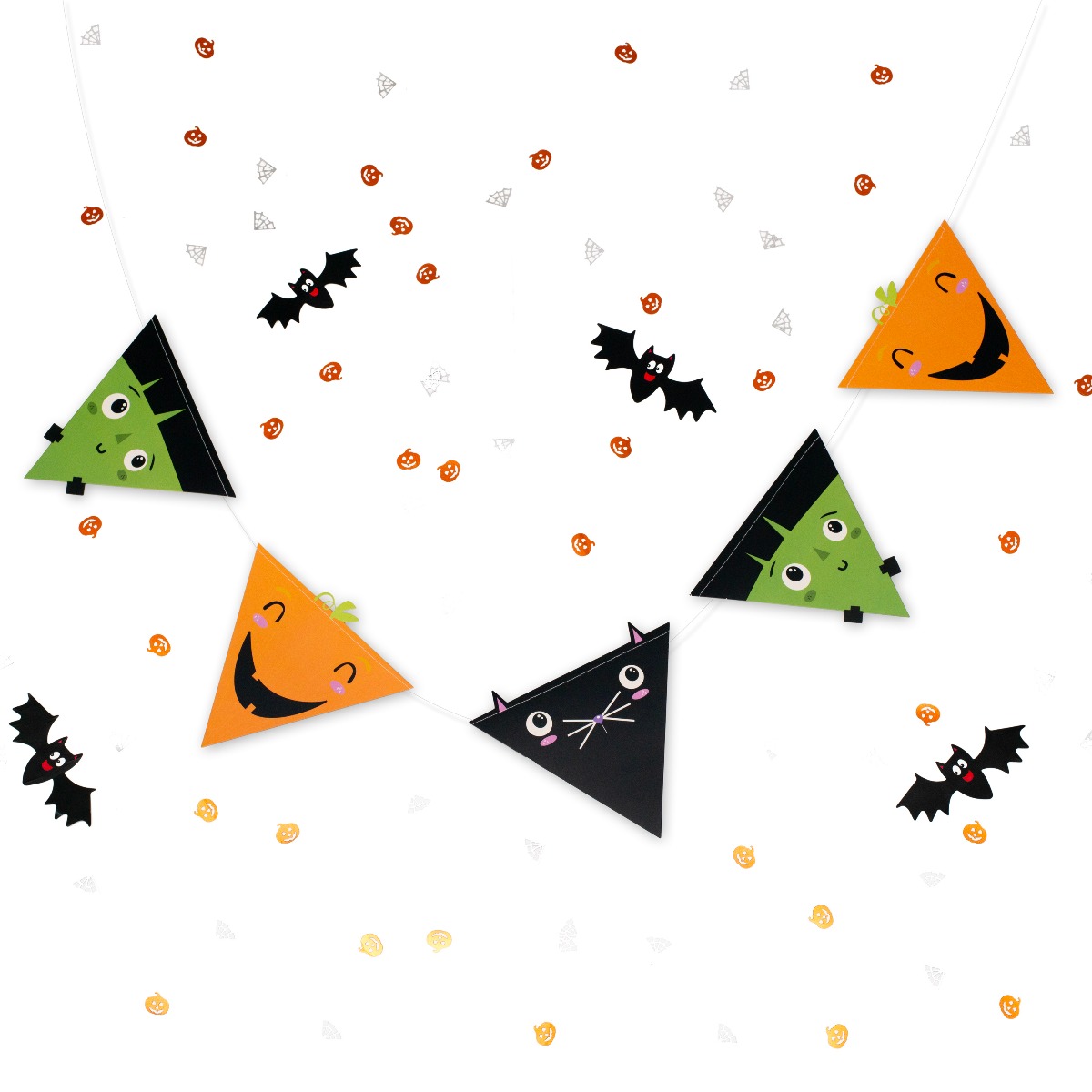 Pukka Party Halloween Pennant Bunting 3m