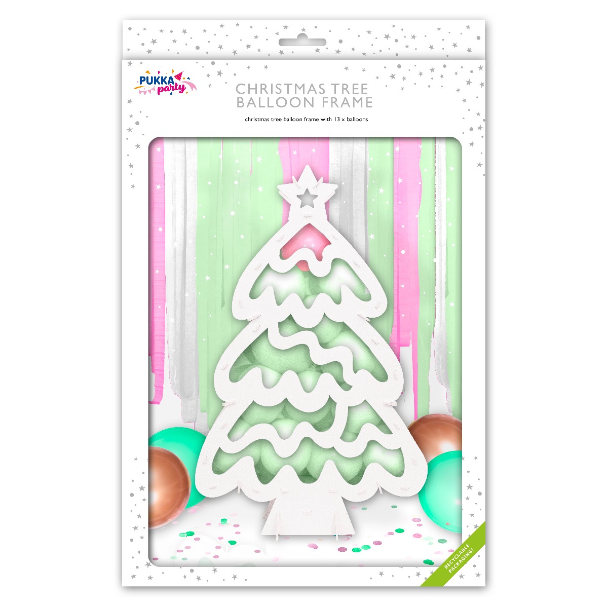 Pukka Party Christmas Tree Balloon Frame