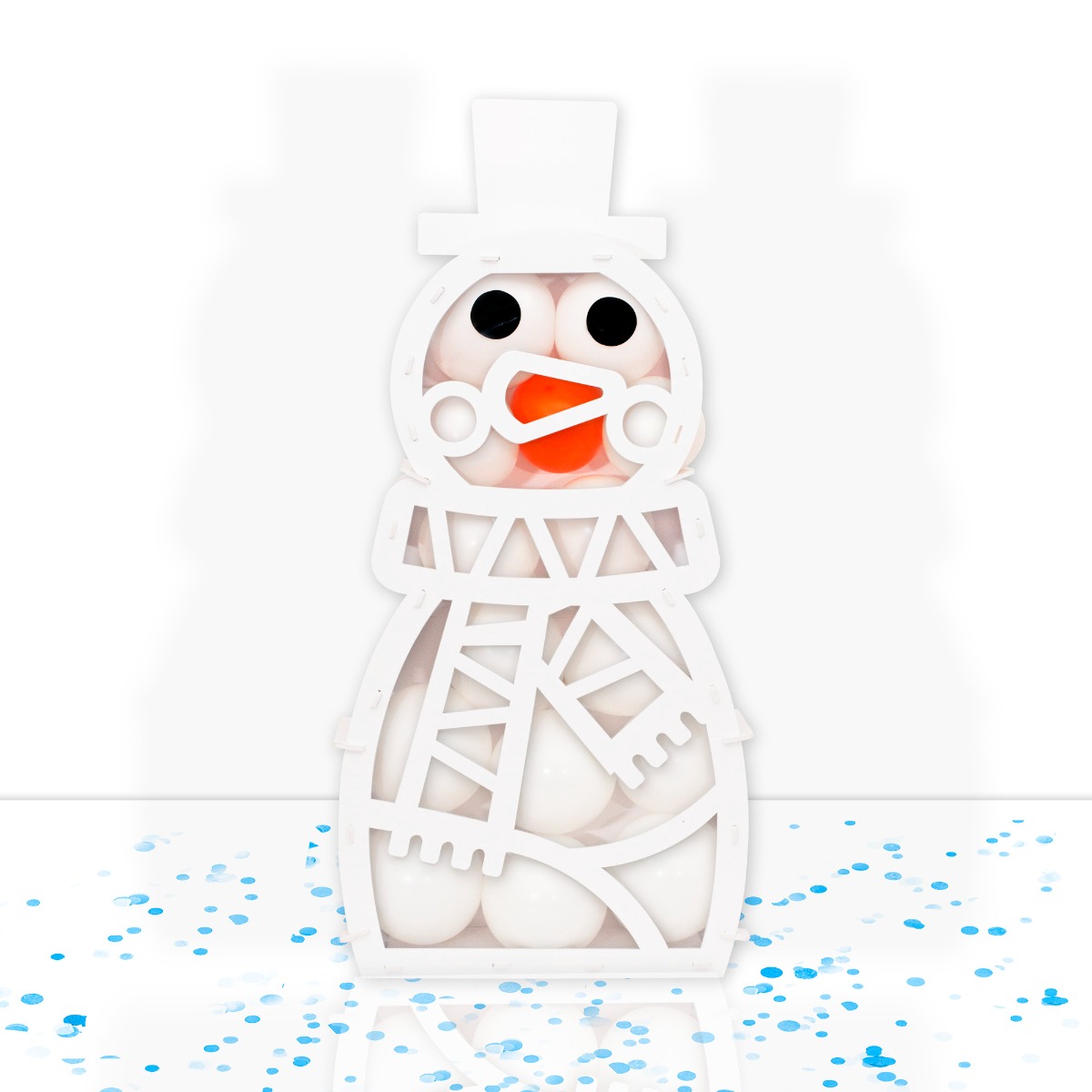 Pukka Party Snowman Balloon Frame With Balloons