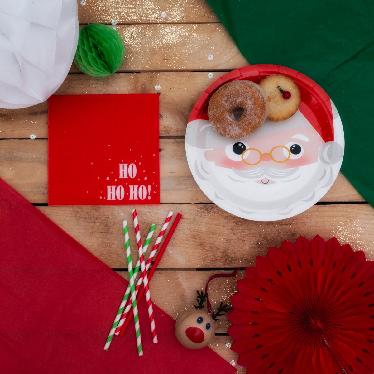 Christmas plates for outlet santa