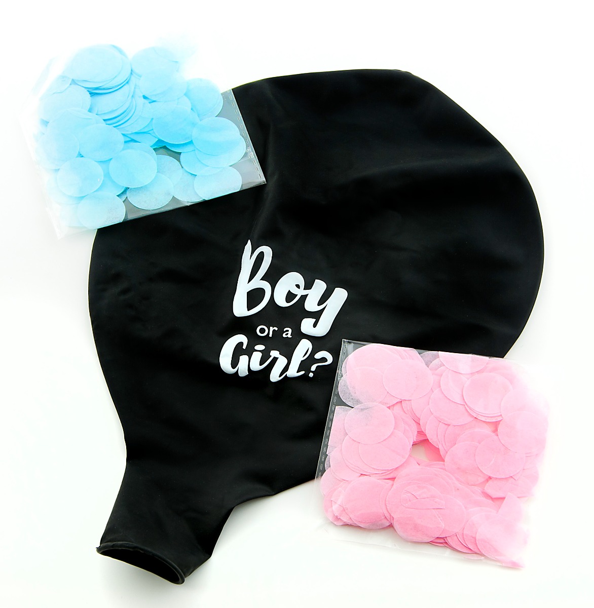 Pukka Party Gender Reveal Latex Confetti Balloon