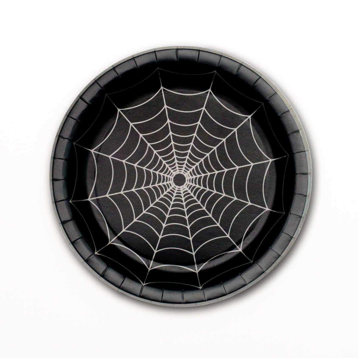 Pukka Party Halloween Spider Cobweb Plates - Pack of 8
