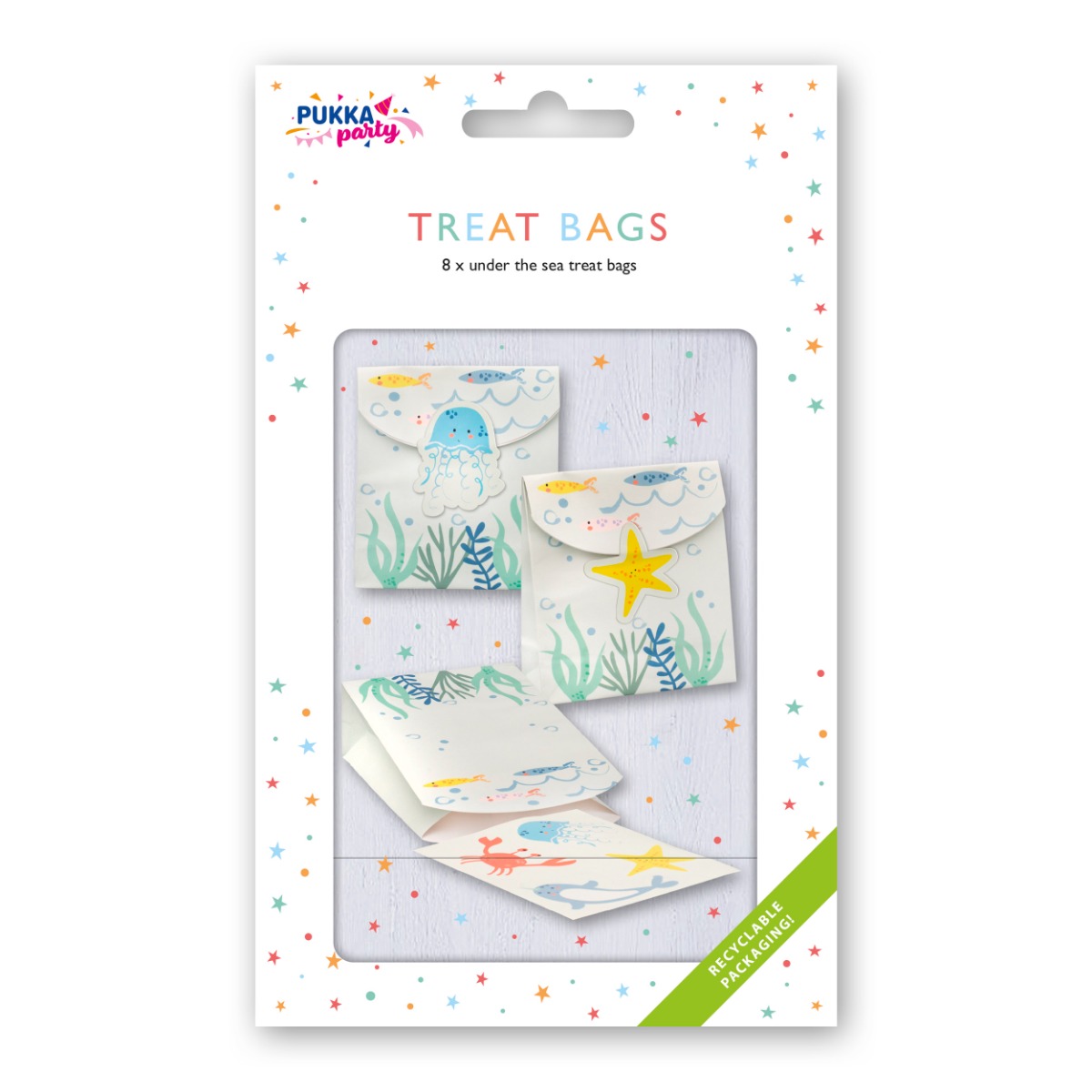 Pukka Party Under the Sea themed party bags - pack of 8