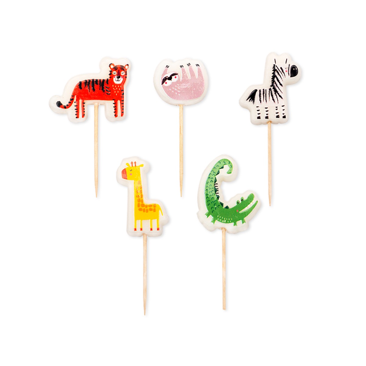 Pukka Party Safari Character Candles - Pack of 5