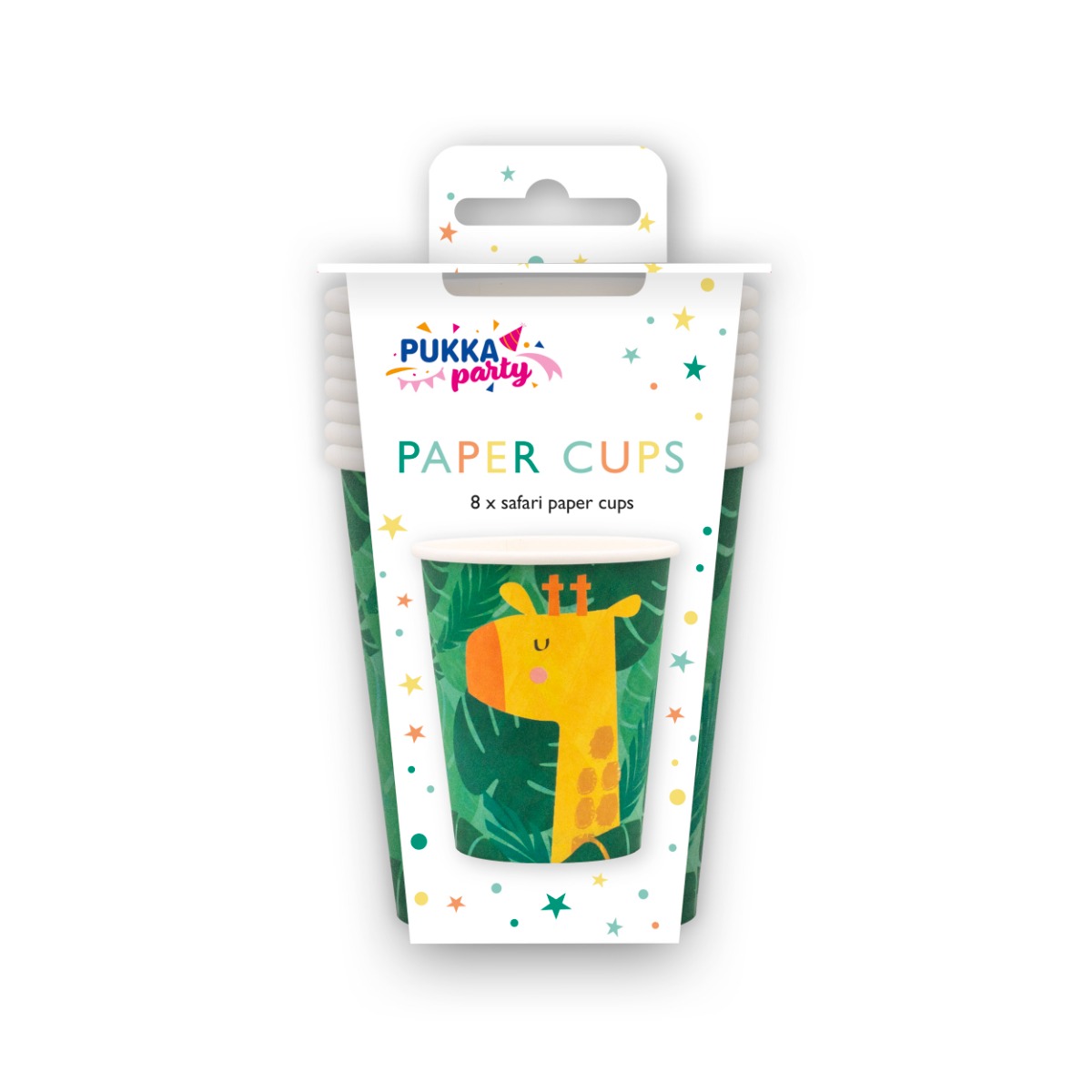 Pukka Party Safari Cups - Pack of 8