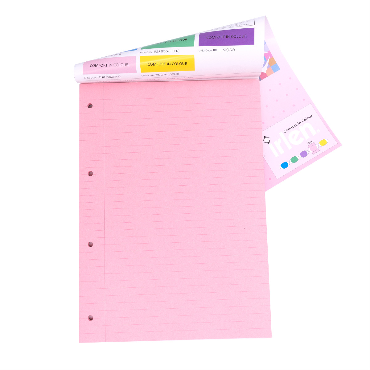 Pukka Pads Irlen A4 Lined Refill Pad in Rose - Pack of 6