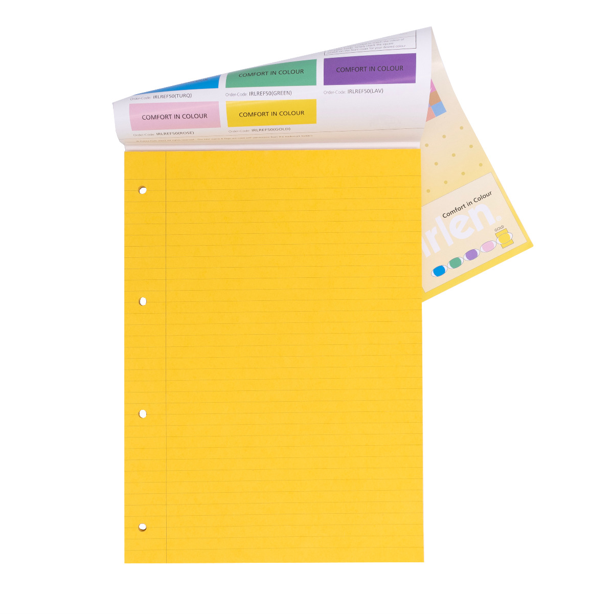 Pukka Pads Irlen A4 Lined Refill Pad in Gold - Pack of 6