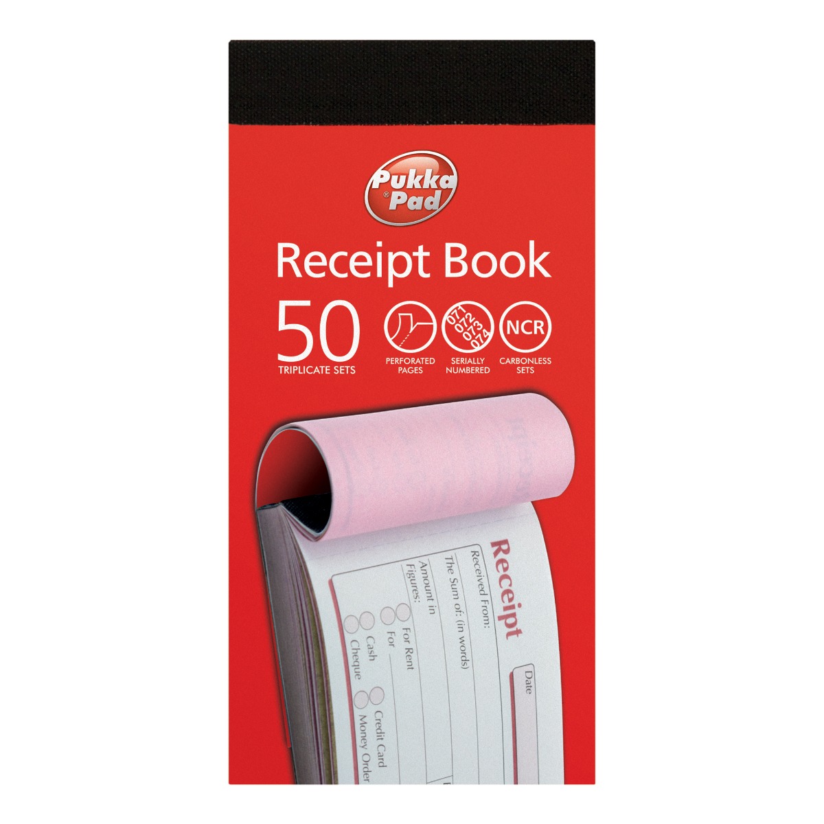 Pukka Pads Triplicate Receipt Book 69 x 140mm - Pack of 5