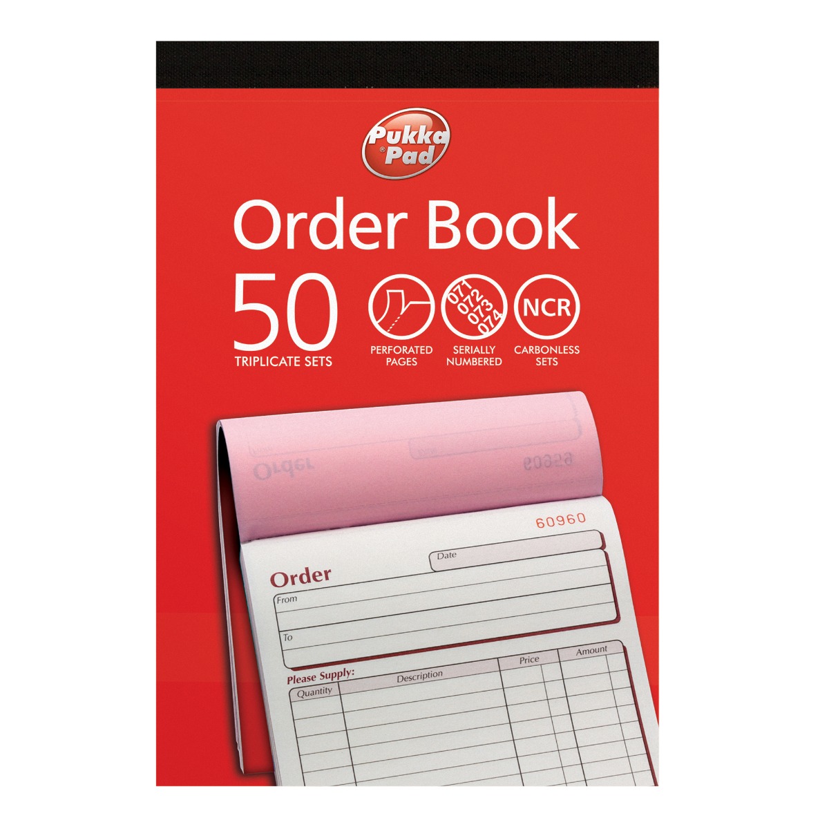 Pukka Pads Order Triplicate Book 137 x 203mm - Pack of 5