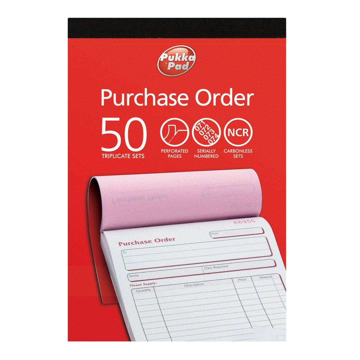 Pukka Pads Purchase Order Triplicate Book 137 x 203mm - Pack of 5