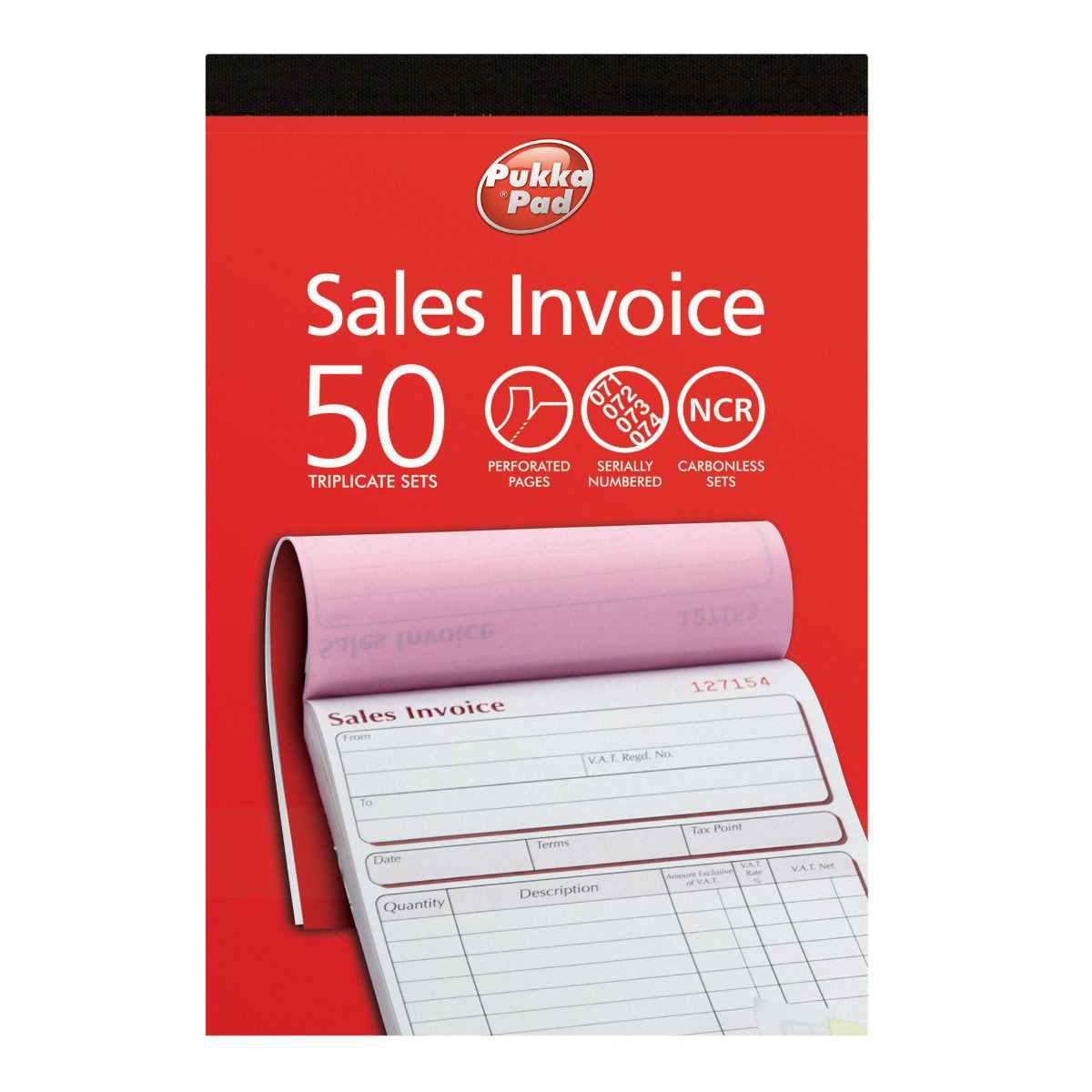 Pukka Pads Sales Invoice Triplicate Book 137 x 203mm - Pack of 5