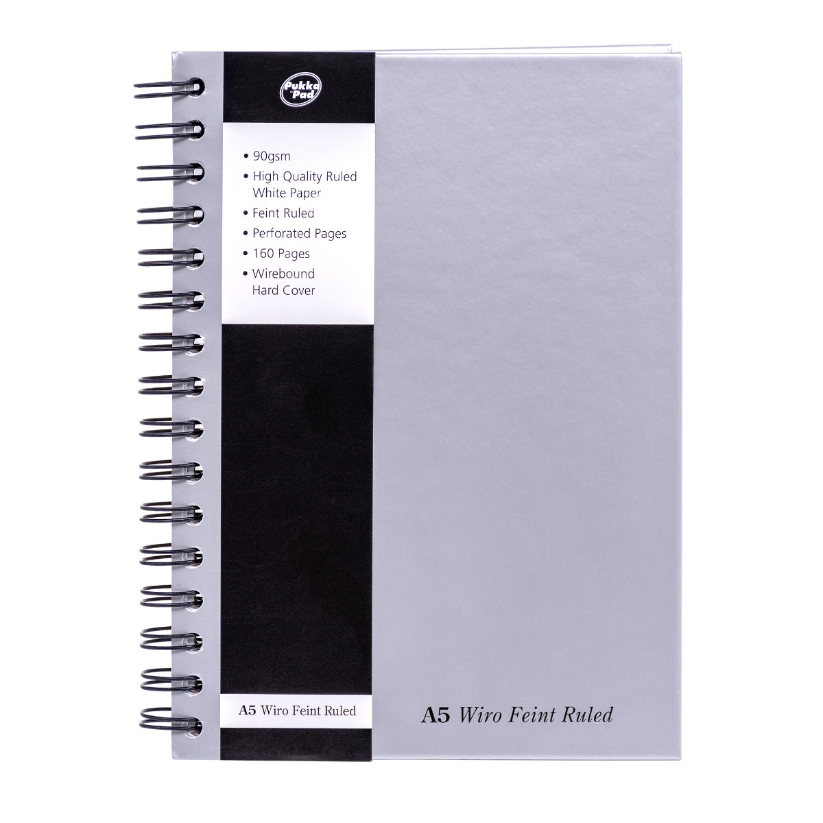Pukka Pads Silver A5 Wirebound Notebook - Pack of 5