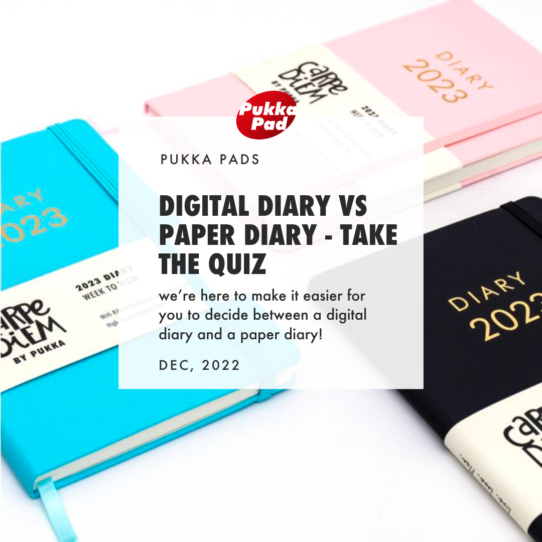 Digital Diary VS Paper Diary - Take The Quiz