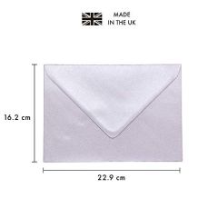 C5 Silver Envelopes x 25 Pack