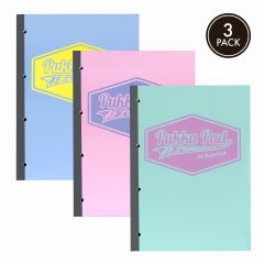 Pukka Pad Pastel A4 Refill Pad Ruled 400 Pages 4 Punched Holes Pink