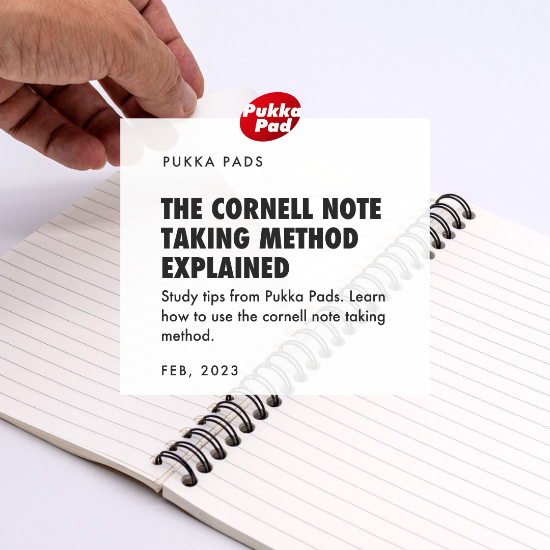The Cornell note-taking method explained by Pukka Pads