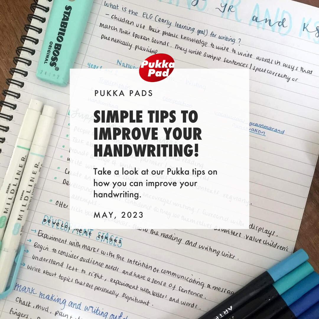 Pukka Pads top tips on how you can improve your handwriting